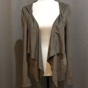 NEW* Sueded Waterfall Front Lightweight Blazer
